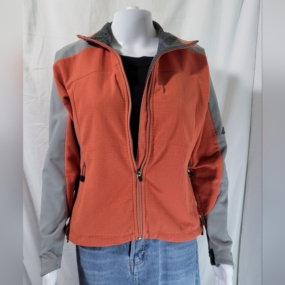 EMS Windstopper Jacket Full Zip Tangerine Gray Size Medium - Picture 1 of 9